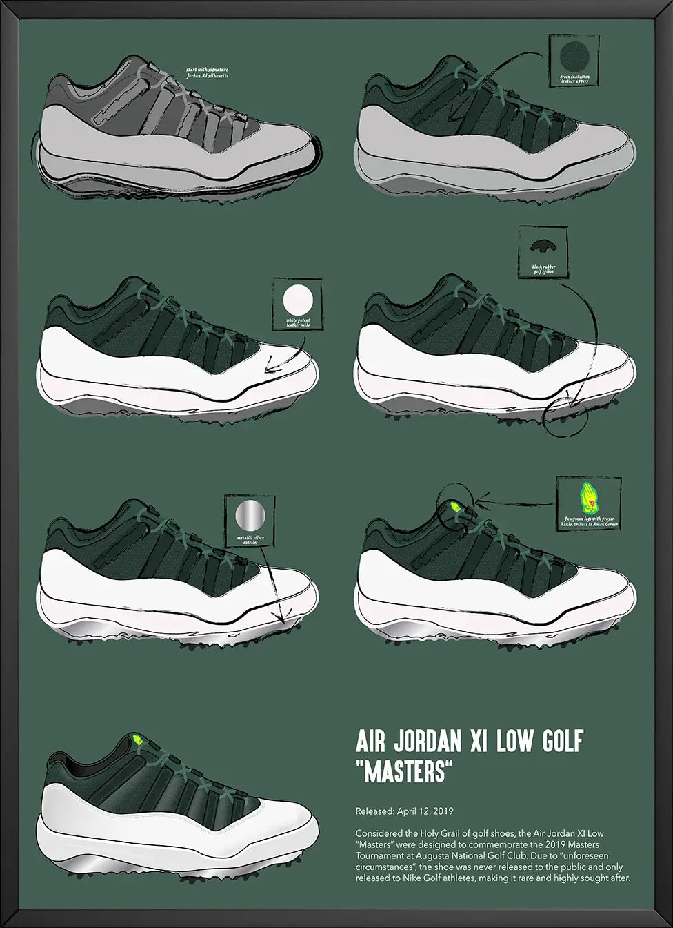 Jordan 11 low golf cheap