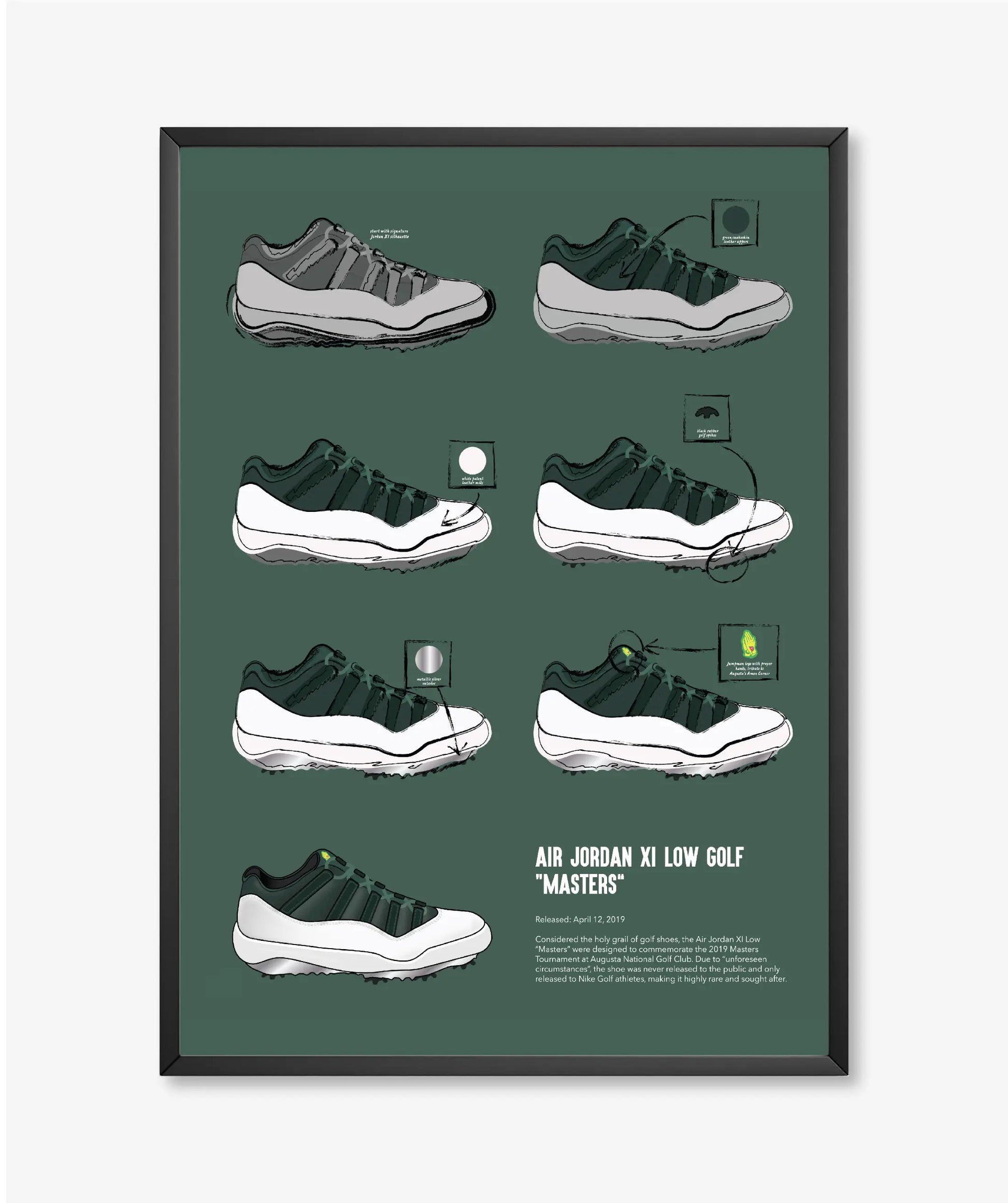 Jordan 11 low golf masters clearance
